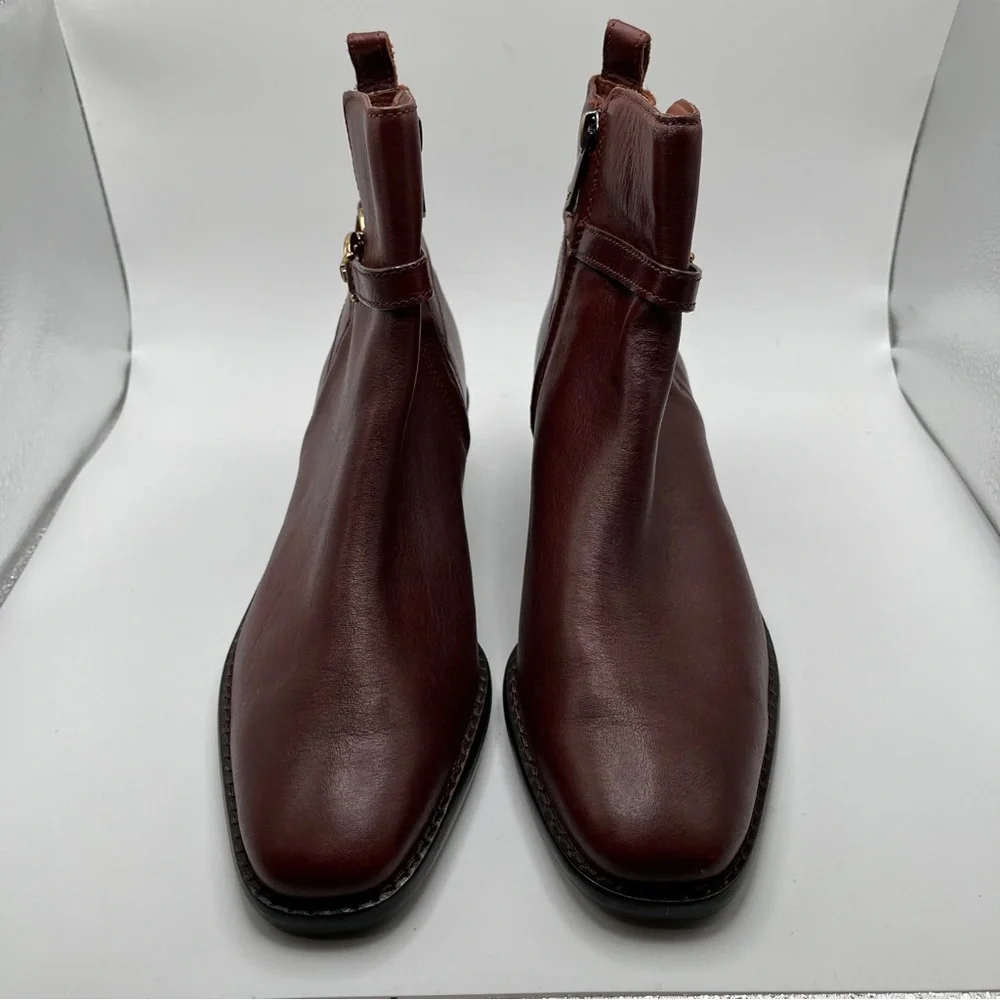 NWOB Sam Edelman Women's Brawley Ankle Bootie size 6 brown - Picture 2 of 10